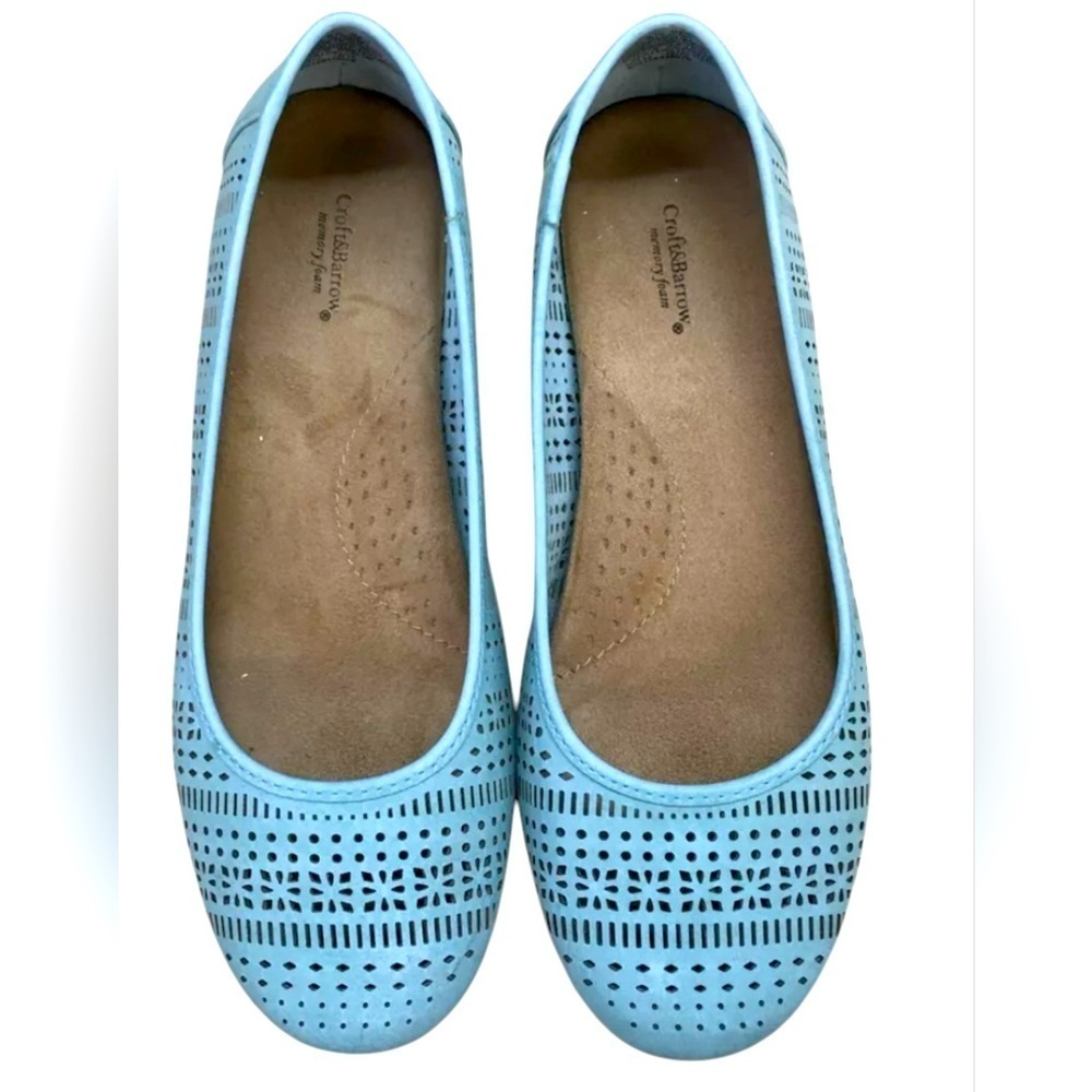 EUC- Croft and Barrow women’s ballet blue flats